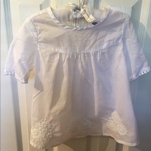 Toddler girl white blouse